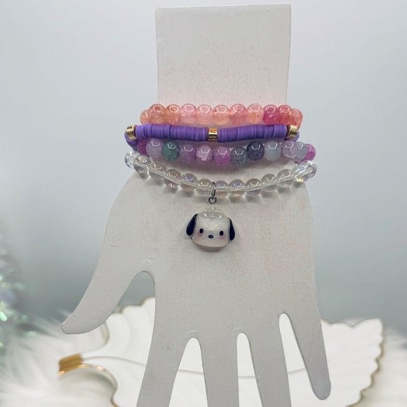 Pochacco beaded Arm Candy  Bracelet - Picture 7 of 7